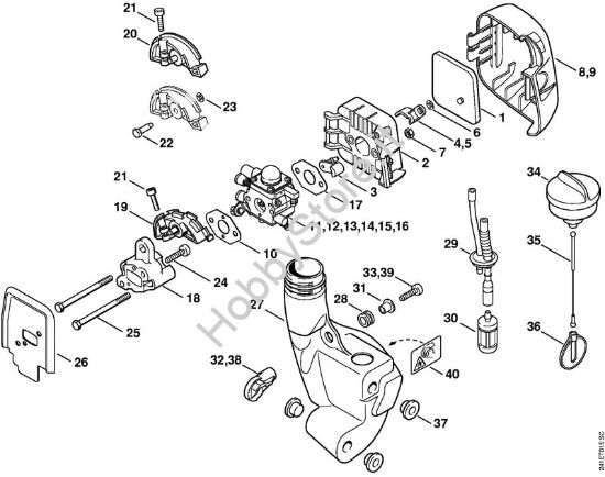 Filtro aria, serbatoio carburante FC 55 FC 55 brand Stihl